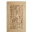 grand tapis de tapis imprimé de jute